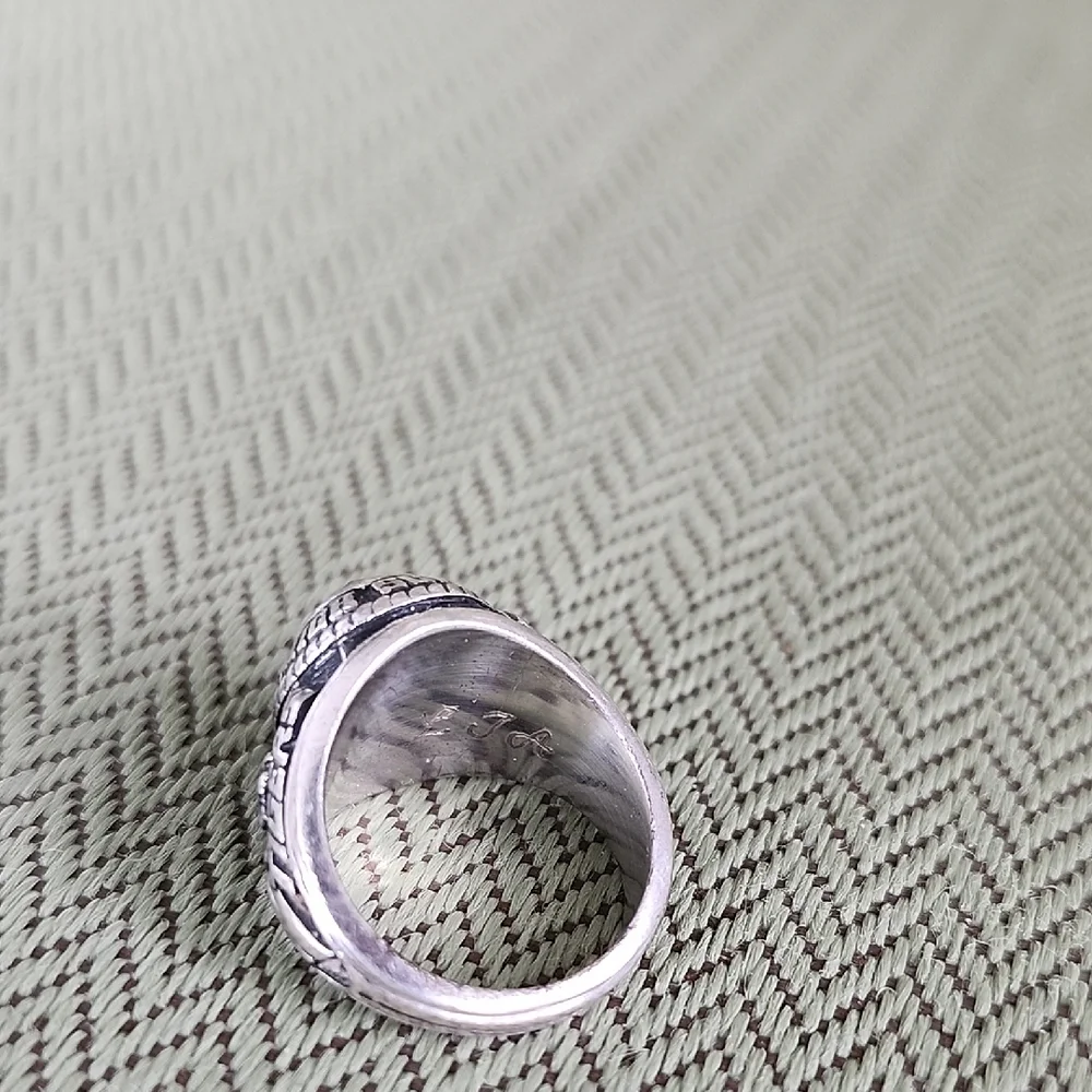 Vintage Class Ring with Aquamarine Gemstone Josten Ladies Sterling Silver 10.92g